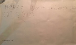 Een lieve groet van Roos en Mike Haarman. Dat raakte me