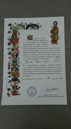 En dit is 'm, het Compostelaat