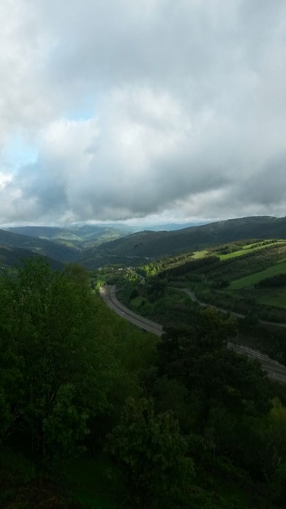 Prachtige vergezichten  vanaf Cebreiro